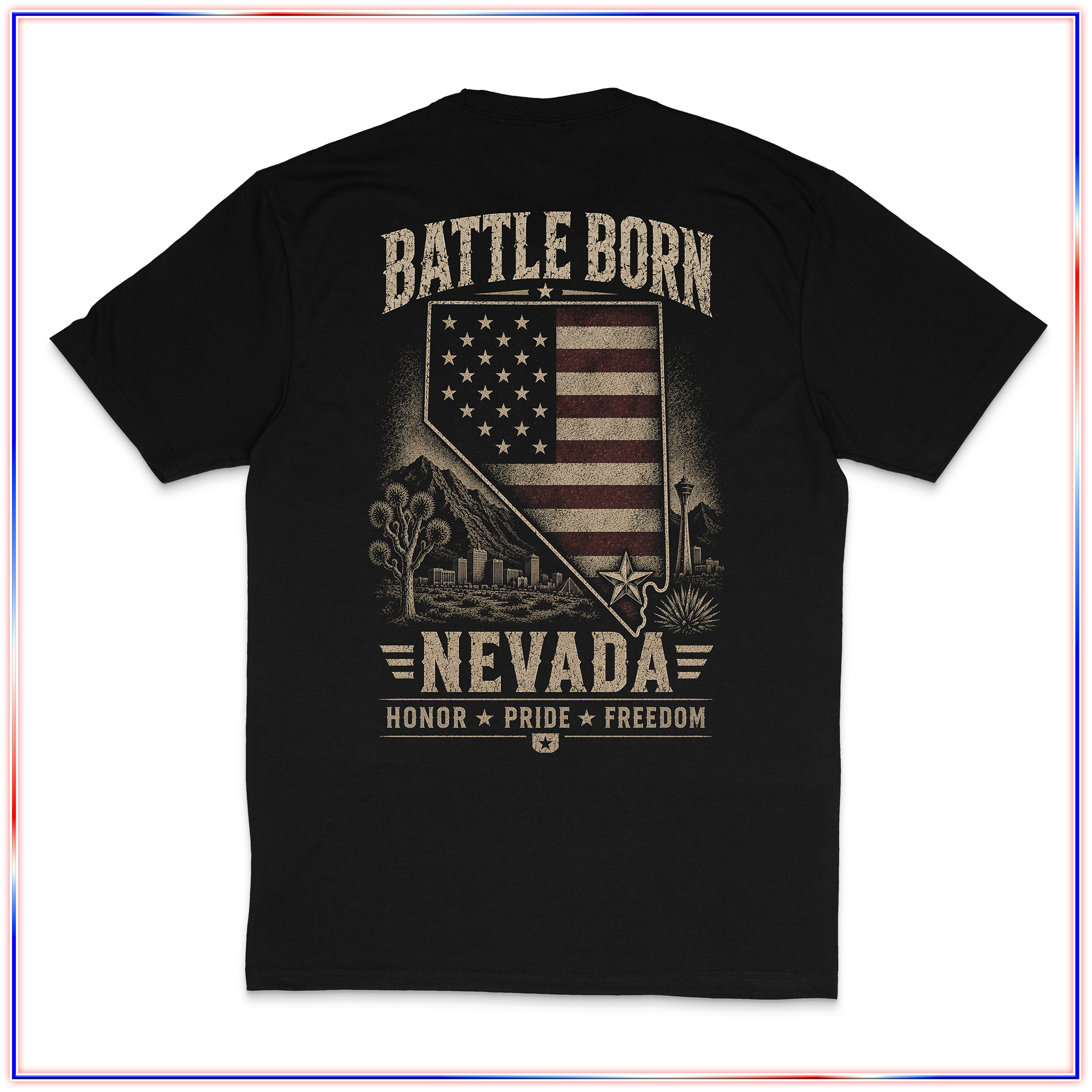 Battle Born V1 - VL100 Volunteer Knitwear™ All-American Tee – Image 2